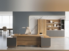 Πορτοκαλί χρώμα σύγχρονος διαχειριστής Γραφείο Επιχειρηματικά έπιπλα