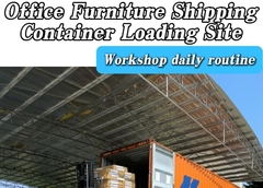 Εικόνες επί τόπου μεταφοράς και φόρτωσης επίπλων γραφείου