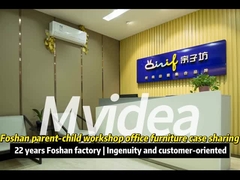 Σύγχρονο σχεδιασμό απλή μόδα ανώμαλο γραφείο για έξι καθίσματα έπιπλα γραφείου