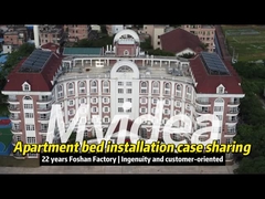 Συνδυασμός ξύλου από χάλυβα Capsule Hotel Bed MFC φιλικό προς το περιβάλλον φύλλο και ψυχρά ελαστικό χάλυβα