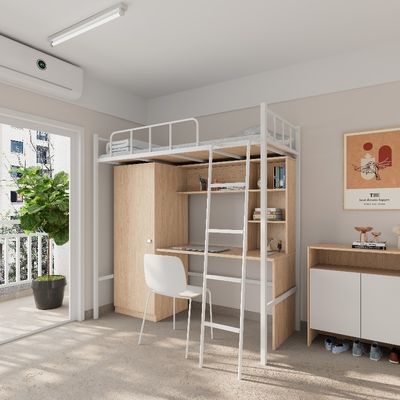 Αγορά 2000 X 900 X 2120mm Σχολικό κοιτώνα κρεβατοκάμαρα με γραφείο και ντουλάπι online manufacture