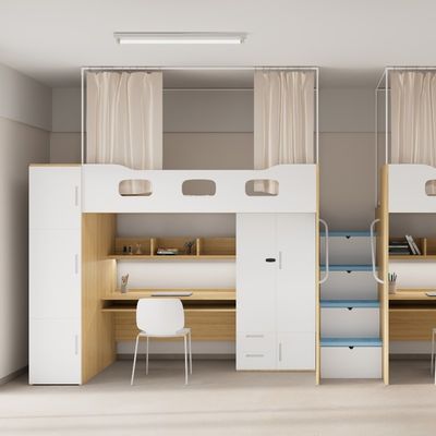 Αγορά Αδιάβροχο Αθόρυβο Αποθηκευτικό Σκάλα προσαρμογή και παχιά περίφραξη 4600*900*2120 κρεβάτι διαμερίσματος για παιδιά/εφήβους/νέους ενήλικες κατασκευασμένο στο εργοστάσιο Foshan Myidea online manufacture