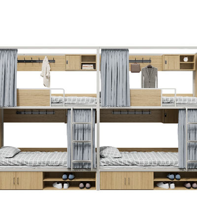 Student Dormitory Double Decker Iron Frame Bunk Bed