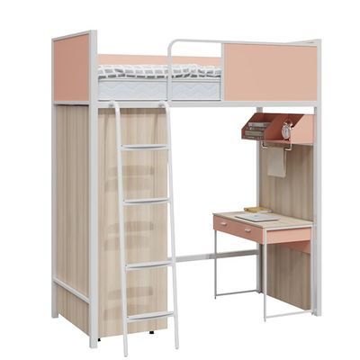 Plate Steel Type Bunk Bed, Table, University Dormitory Bed, Combination Bed, Steel Wood Combination Bunk Bed, High And Low Bed