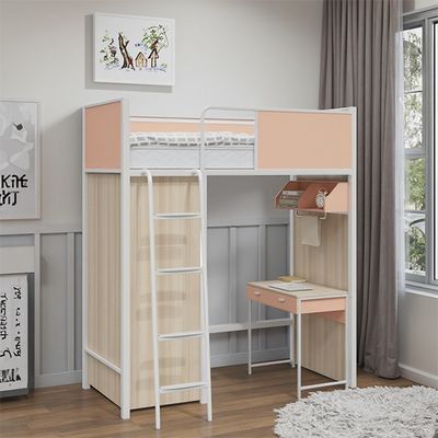 Plate Steel Type Bunk Bed, Table, University Dormitory Bed, Combination Bed, Steel Wood Combination Bunk Bed, High And Low Bed