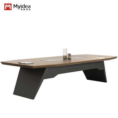 Modern And Stylish Conference Table With Irregular Tabletop For Multi Person Negotiation, Reception Table, Meeting Space, Office Furniture