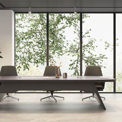 Modern And Stylish Conference Table With Irregular Tabletop For Multi Person Negotiation, Reception Table, Meeting Space, Office Furniture