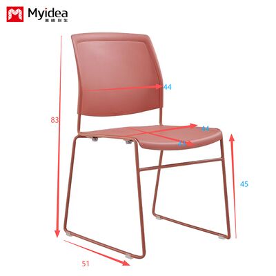 New Thick Cross Border Durable Dining Chair Modern Simple Backrest Leisure Chair Stackable Plastic Chair